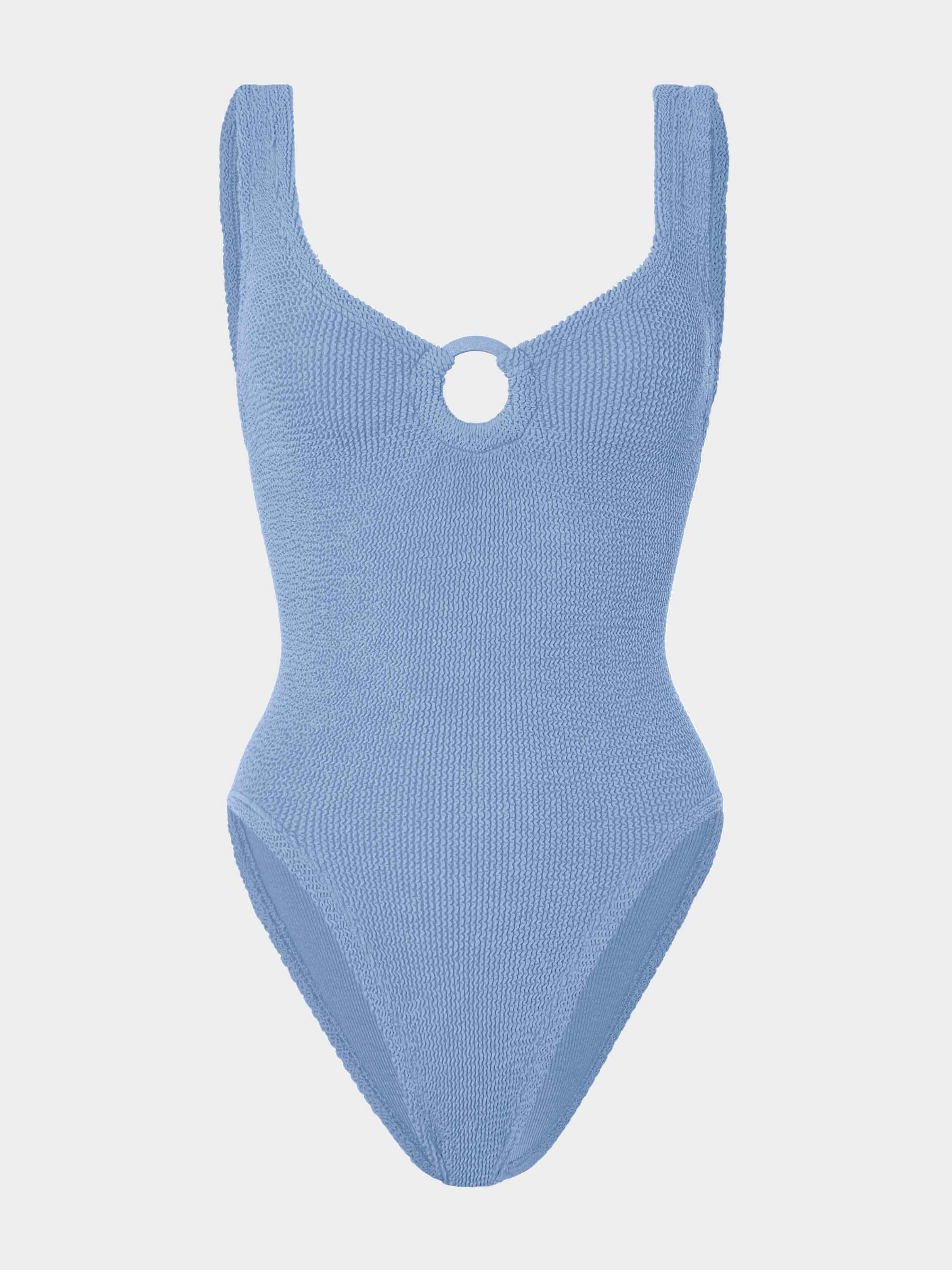 Celine Swim With Tonal Hoops - Cornflower | One Size Swimwear | Hunza G - Cornflower / One size | HUNZA G