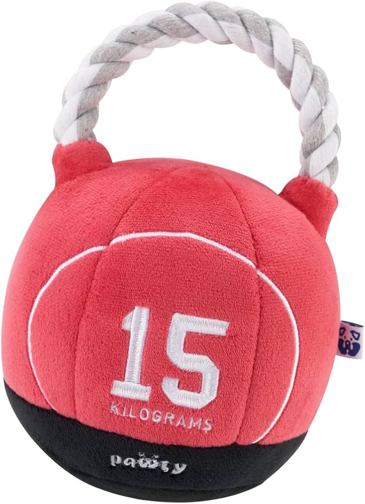 Kettlebell Interactive Dog Toy - Parody Cute Plush Toy - Fetch & Tug of War - Parody Chew Toy - C... | Amazon (US)