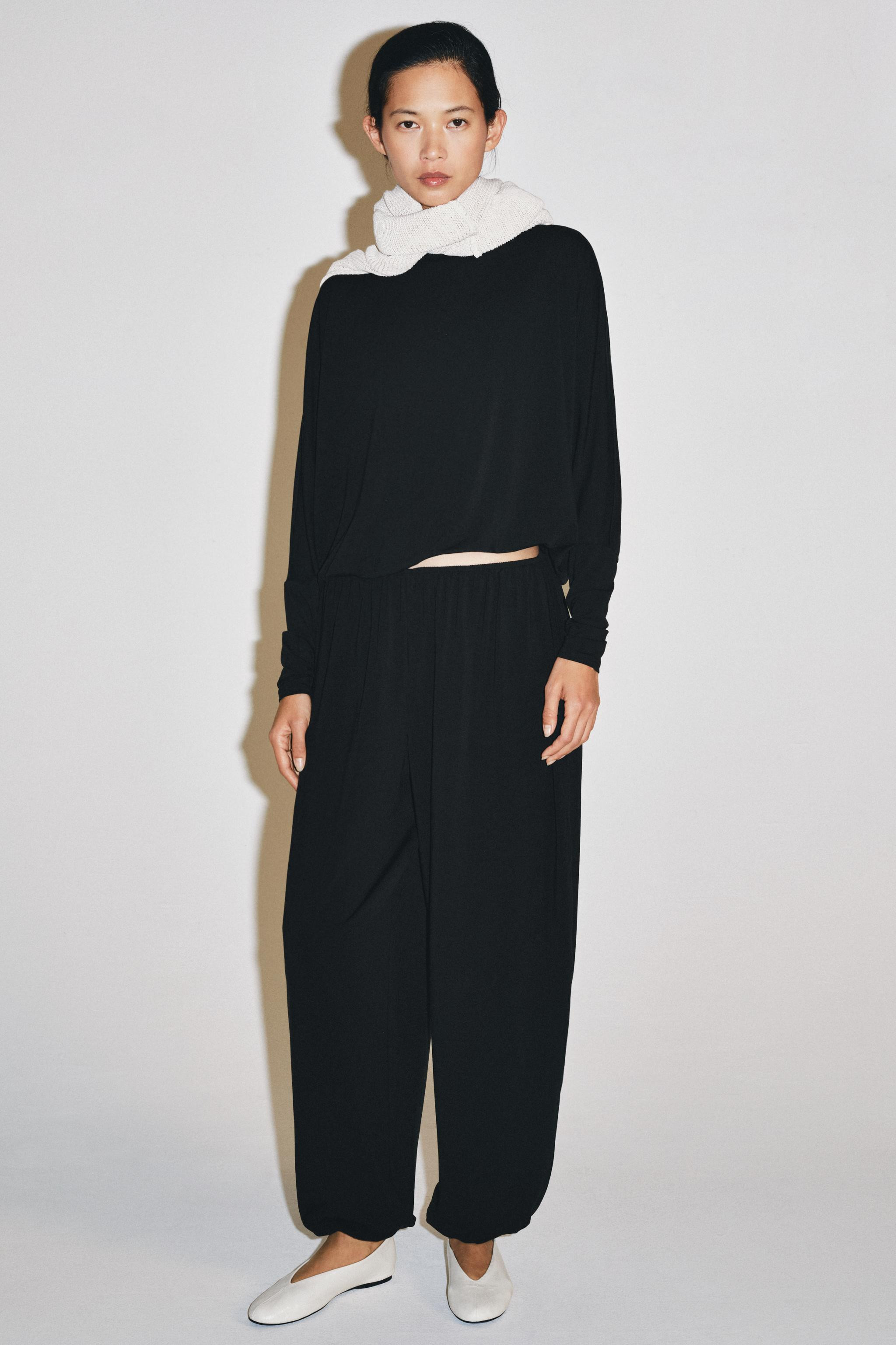 ELASTICATED HEM T-SHIRT | Zara UK