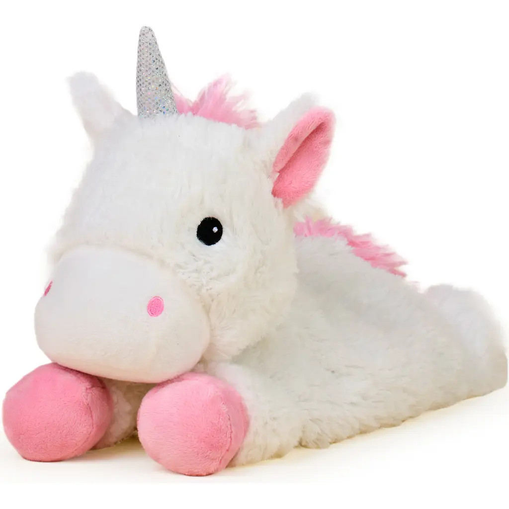 Warmies Laying Down Unicorn Plush Toy in Multi Color at Nordstrom | Nordstrom