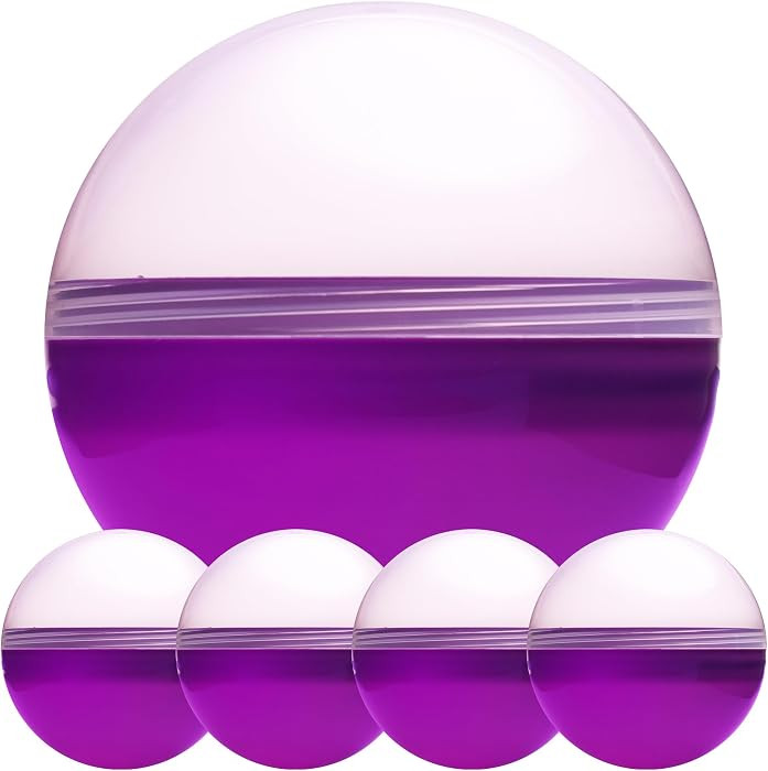Big Claw Machine Capsules Translucent Purple Plastic Sphere Party Favor Containers Round 5 pcs 7.... | Amazon (US)