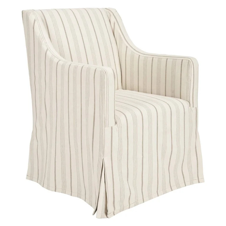 Safavieh Sandra Striped Slipcover Chair - Walmart.com | Walmart (US)