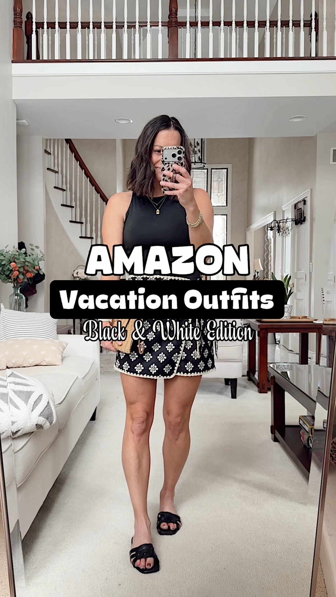 Amazon black and white vacation outfits! 

All run true to size - wearing a small
In everything!

#LTKootd #LTKTravel #LTKOver40