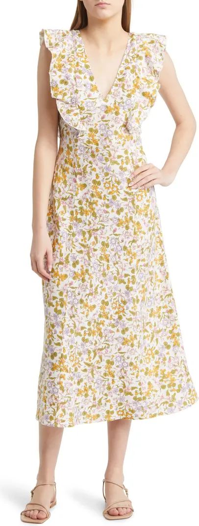 Rails Constance Floral Lace-Up Dress | Nordstrom | Nordstrom