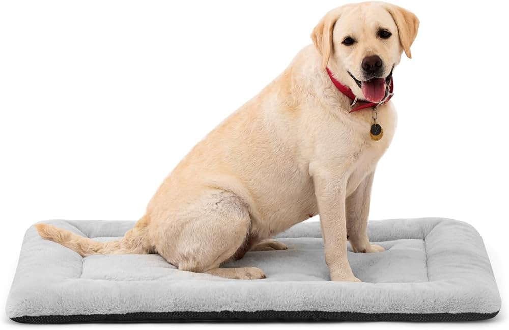Washable Dog Bed for Crate, Ultra Soft Plush Dog Crate Pad for Medium to Large Dogs, Non Slip Cus... | Amazon (US)