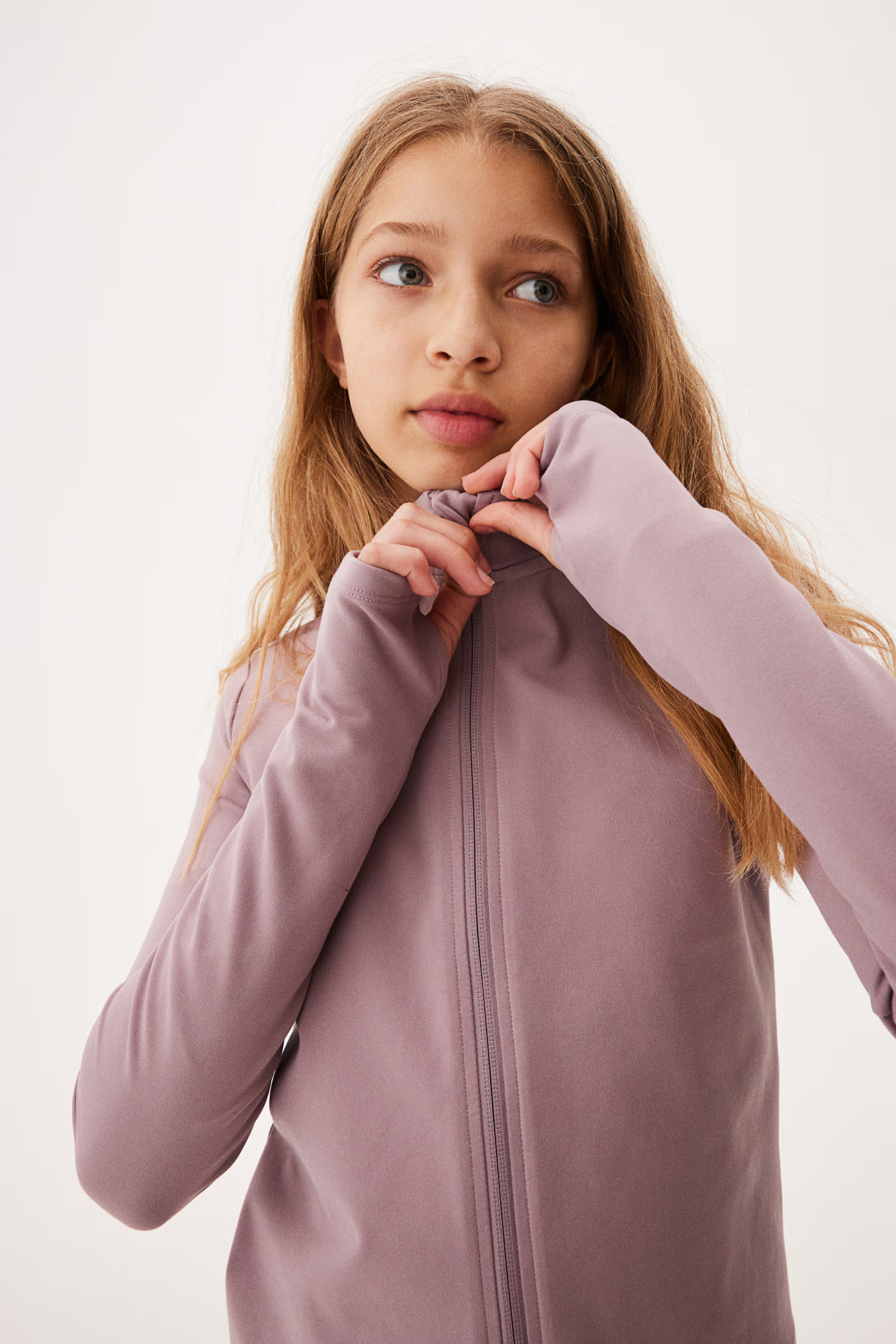 Activewear Jacket in SoftMove™ - Pink - Kids | H&M US | H&M (US + CA)