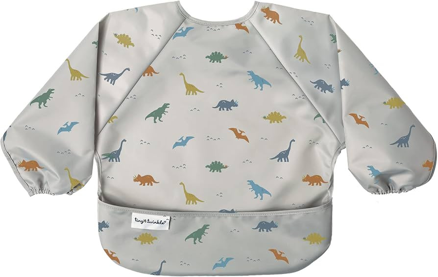 Tiny Twinkle Mess Proof Baby Bib, Cute Full Sleeve Bib Outfit, Waterproof Bibs for Toddlers, Mach... | Amazon (US)