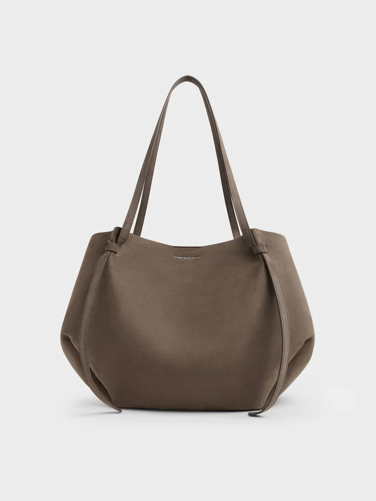 Wineberry Red Xl Calla Tote Bag | CHARLES & KEITH | Charles & Keith US