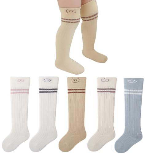 Adeimoo Baby Girls Knee High Socks Unisex Baby Keep Warm Stockings for Infant Toddlers 10 Pairs 0... | Amazon (US)