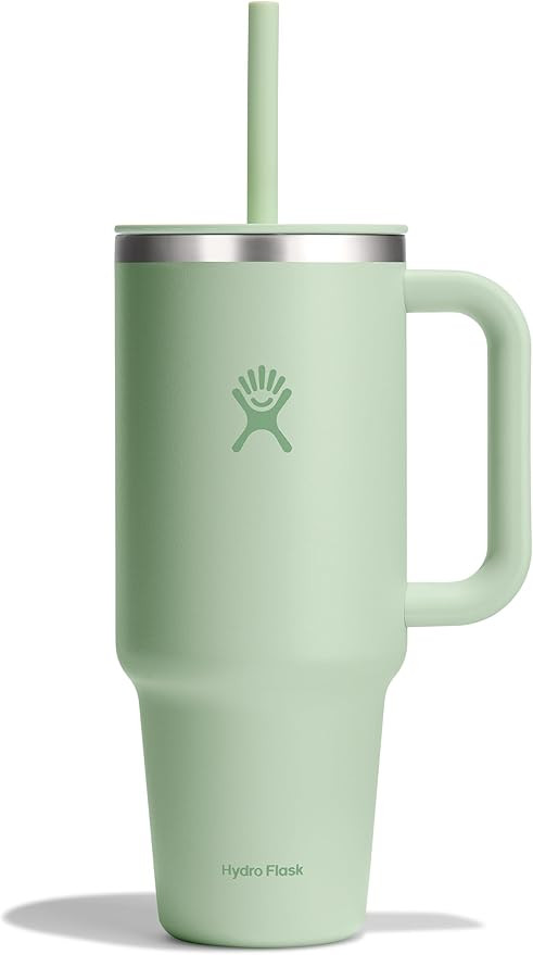 Hydro Flask 40 Oz Travel Tumbler with Handle, Lid and Straw - Insulated Stainless Steel in 40 Oz ... | Amazon (US)