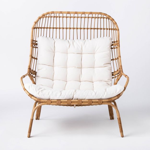 Wicker &#38; Metal Patio Egg Chair - Threshold&#8482; designed with Studio McGee | Target