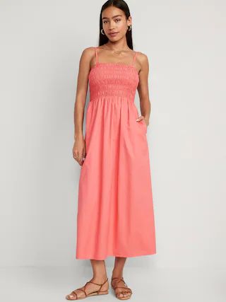 Fit & Flare Smocked Maxi Cami Dress for Women | Old Navy (US)