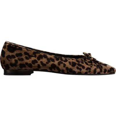 MARGAUX The Salamanca Flats in Brown Leopard Suede at Nordstrom, Size 36 | Nordstrom