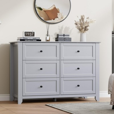 COZONY 6 Drawer Dresser for Bedroom, Modern Wooden Chest with Deep Storage Drawers & Metal Knobs, for Entryway or Hallway | Target