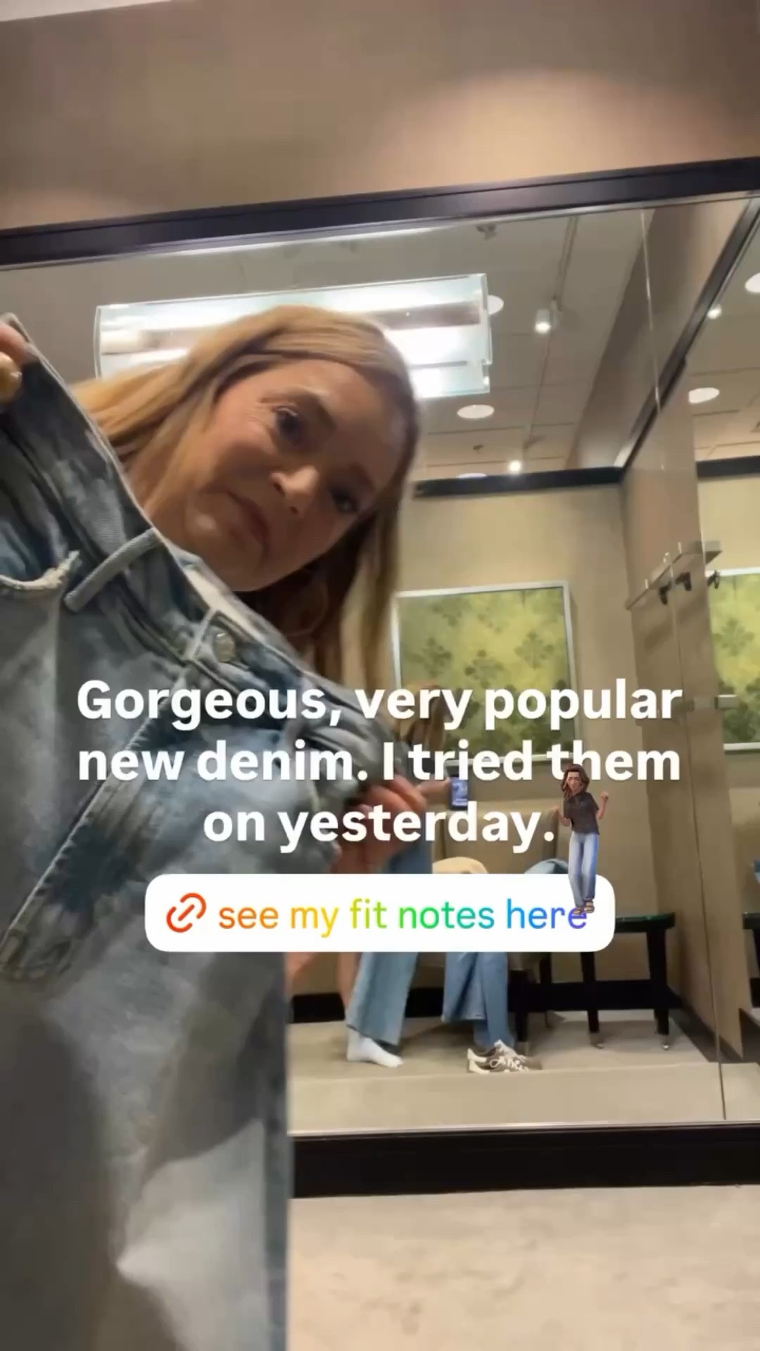 Gorgeous, very popular new denim. I tried them on yesterday.