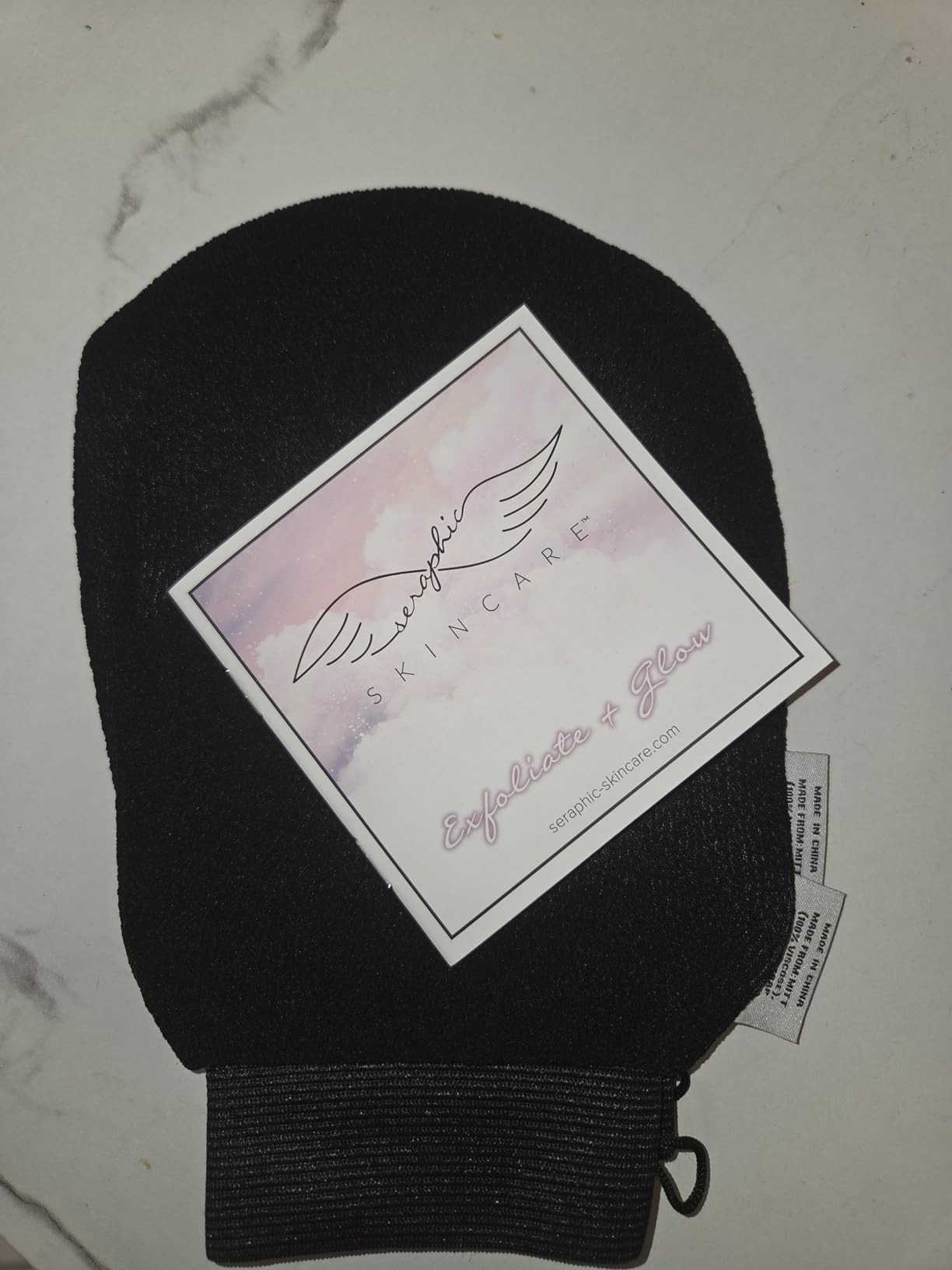 Seraphic Skincare (Original) Premium Exfoliating Mitt for Body (2pc) – 100% Vegan Viscose Tradi... | Amazon (US)