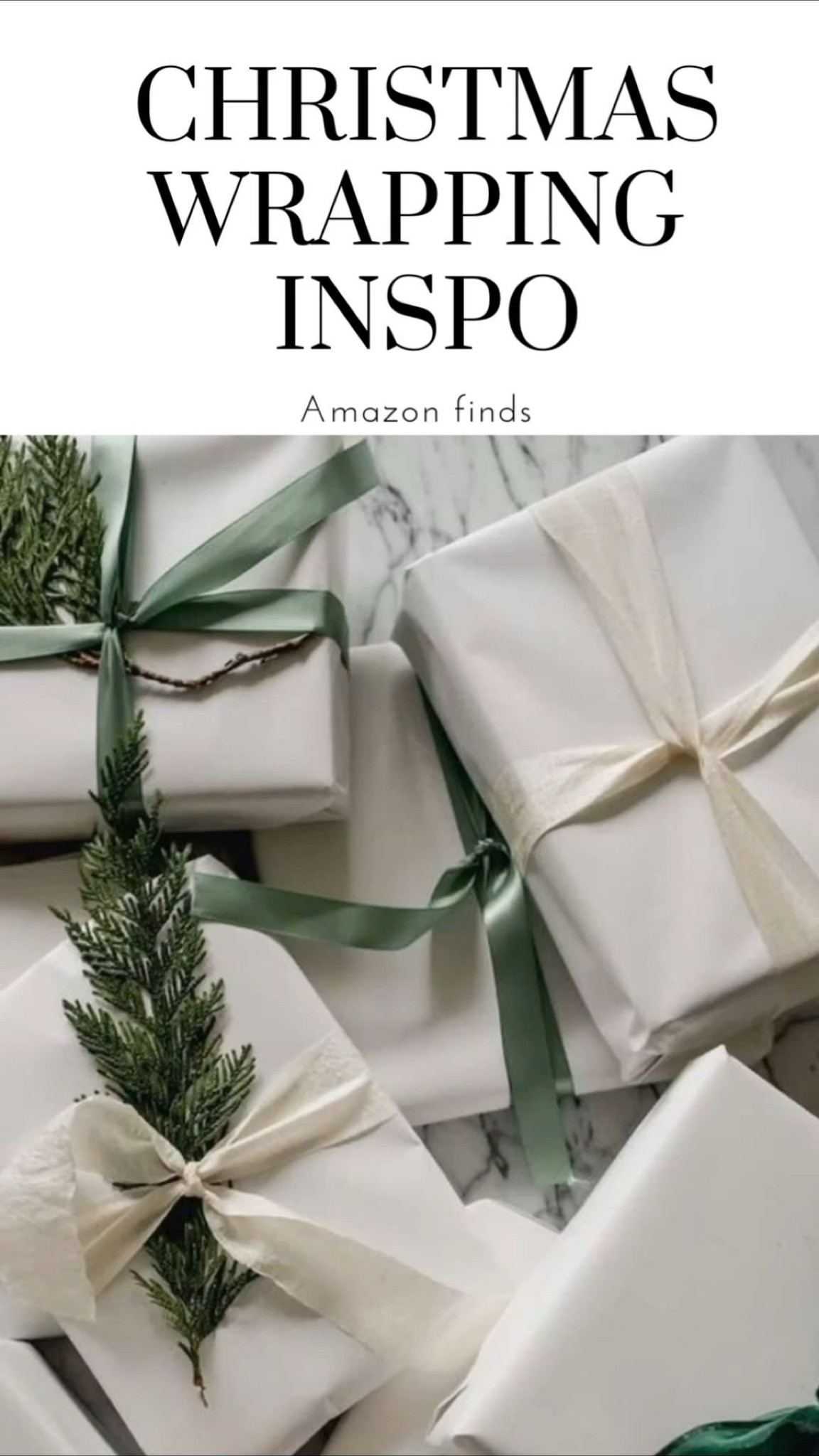 GIFT WRAPPING IDEAS - WHITE & SAGE 

#LTKSeasonal #LTKGiftGuide #LTKHoliday