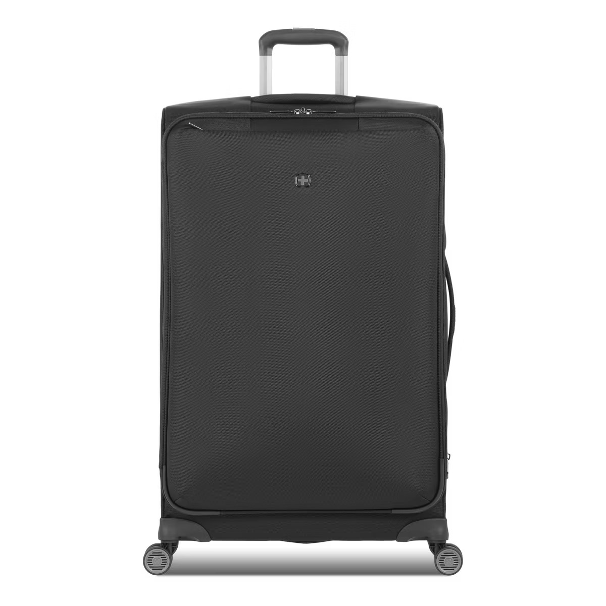SWISSGEAR Checklite Softside Large Checked Suitcase - Black: 8-Wheel Tear-Resistant Luggage | Target