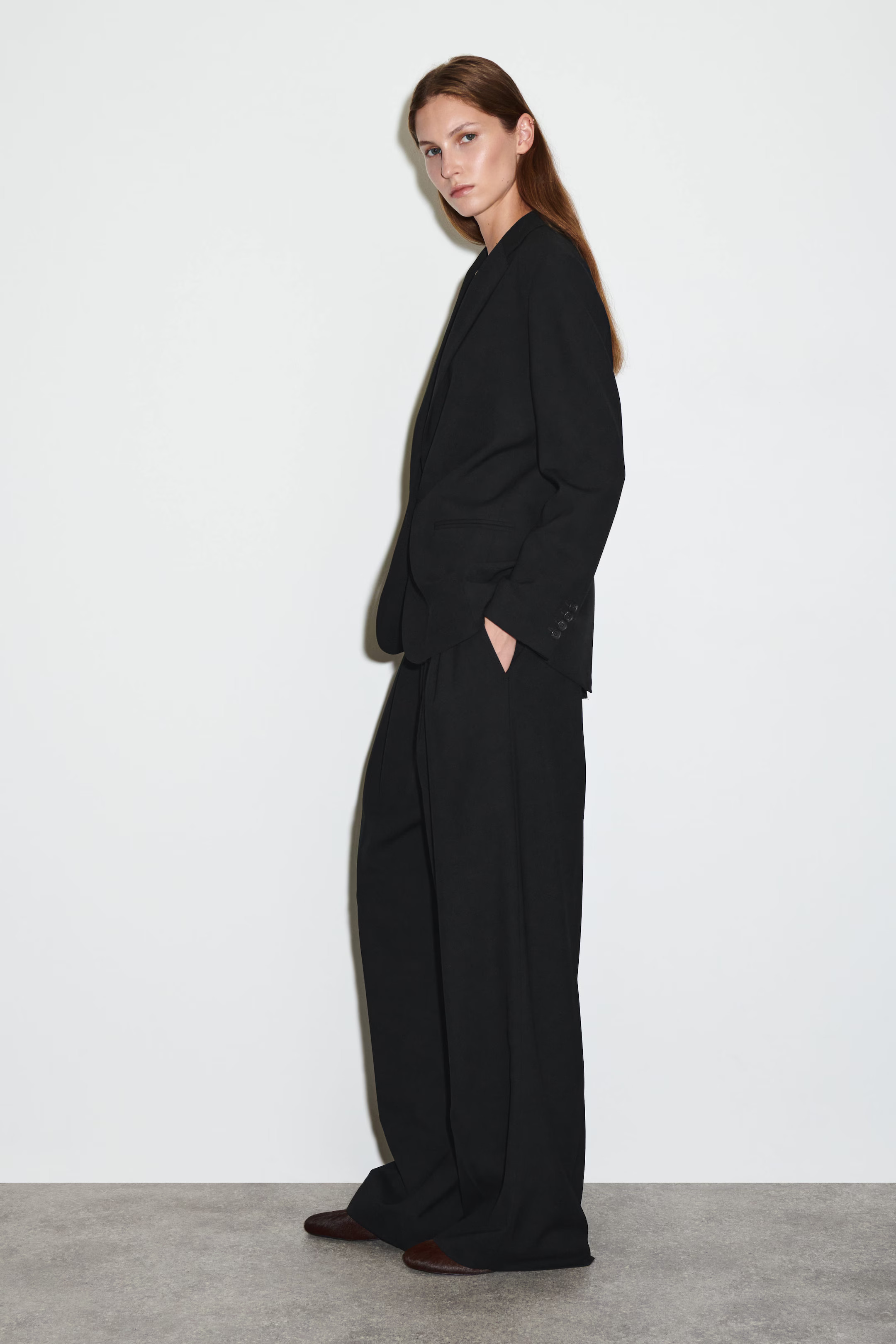 WOOL-BLEND BLAZER - BLACK | COS GB | COS UK