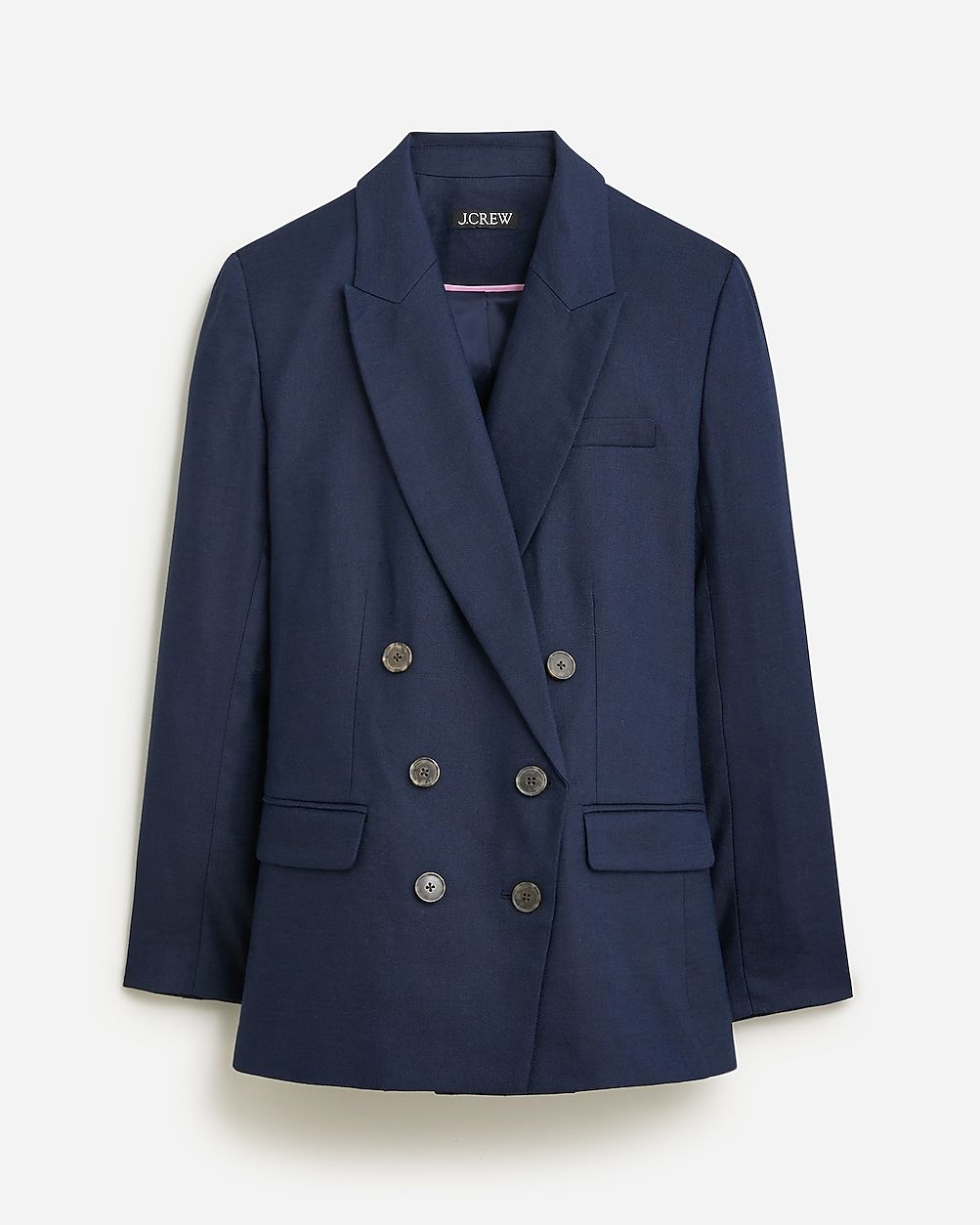 Double-breasted blazer in stretch linen blend | J.Crew US