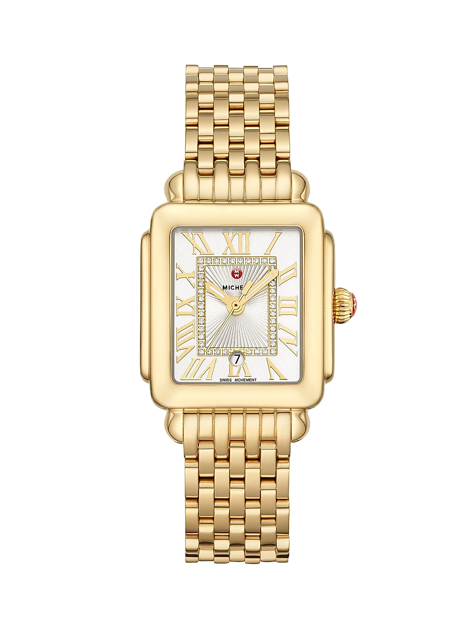 Deco Madison Mid Gold Diamond Dial Watch | Saks Fifth Avenue