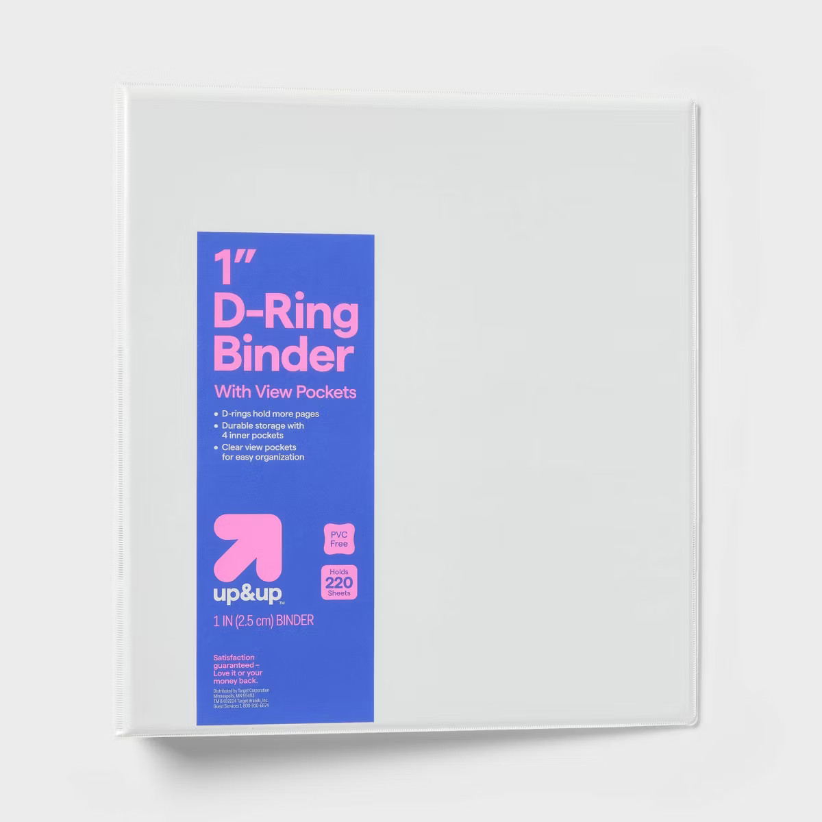 1" 3 Ring Binder Clear View - up&up™ | Target