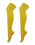 LOHOME Football Sport Over Knee Solid Cotton Socks - Extended Stockings Socks Athlete High Tube Thic | Amazon (US)
