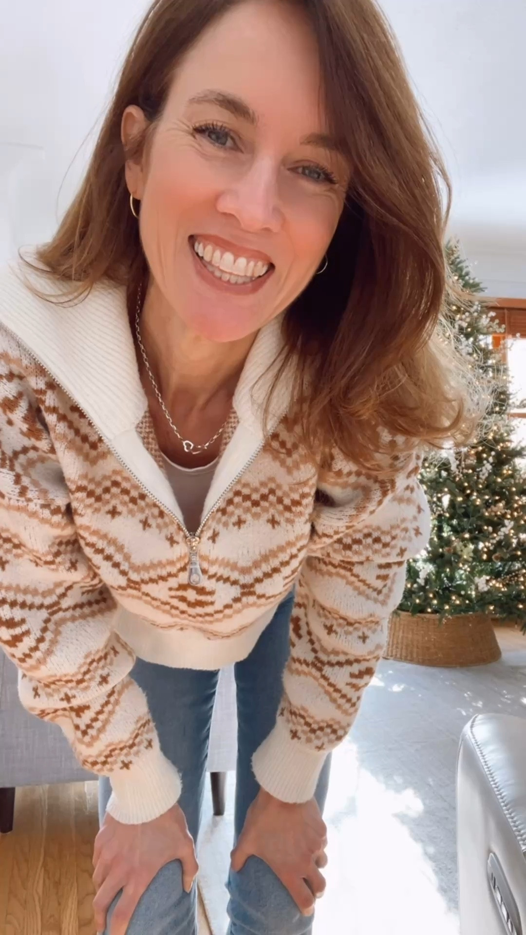 Gift ideas - ski inspired quarter zip sweater to wear for winter . Super cute and comfy. 

#LTKHoliday #LTKGiftGuide #LTKvlog