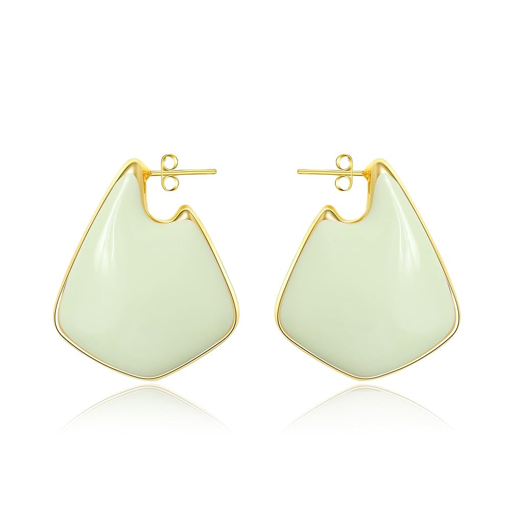 Trendy Gold Plated Knot Earrings for Women Chunky Statement Drop Dangle Earrings Lightweight Hypo... | Amazon (US)