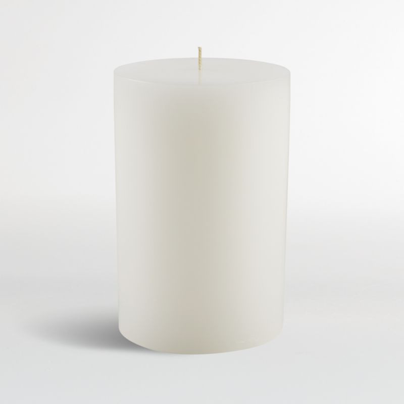 4"x6" White Pillar Candle + Reviews | Crate & Barrel | Crate & Barrel