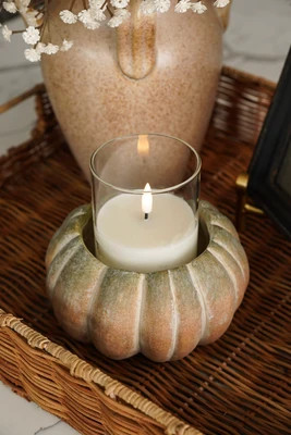 Weathered Stone Pumpkin Bowl | MJHome