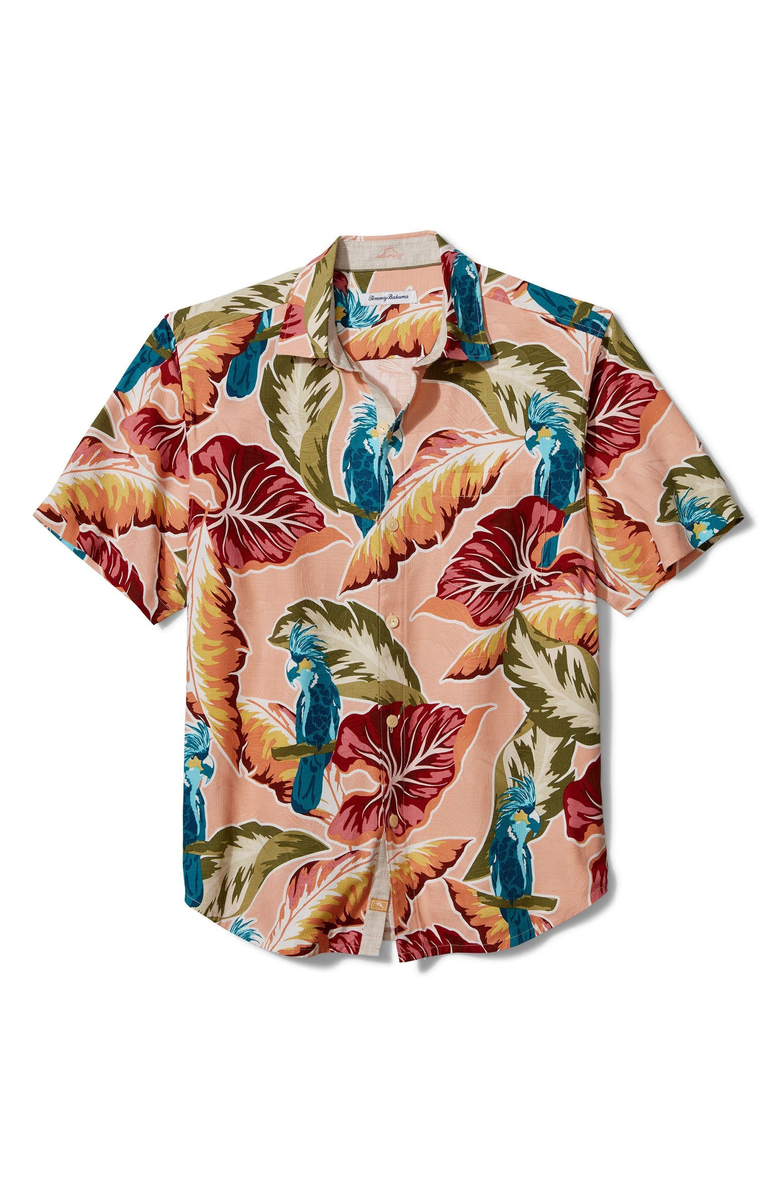 Flock N Roll Tropical Short Sleeve Silk Button-Up Shirt | Nordstrom