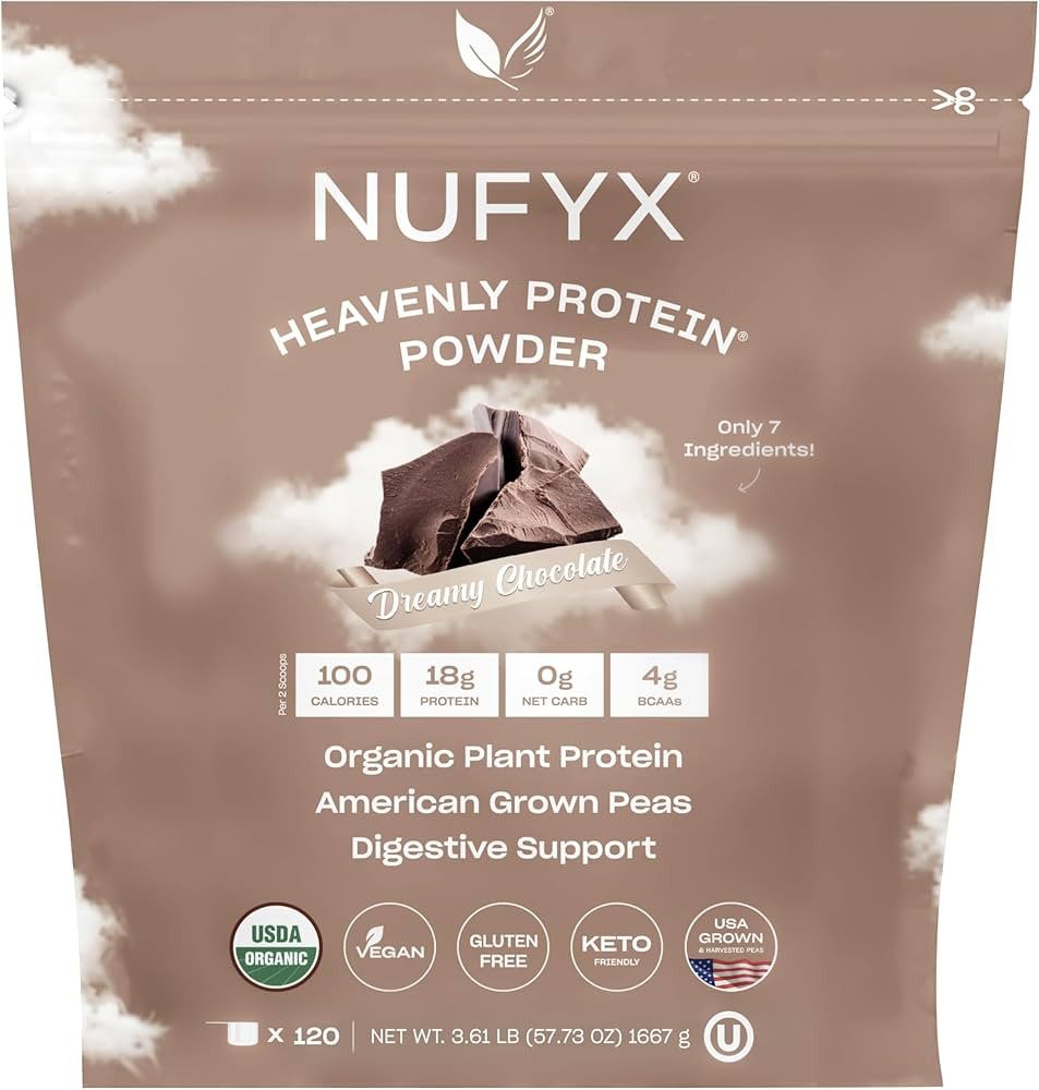 NUFYX® • Heavenly Protein® Powder • World’s Finest 100% Organic American Grown Peas • V... | Amazon (US)