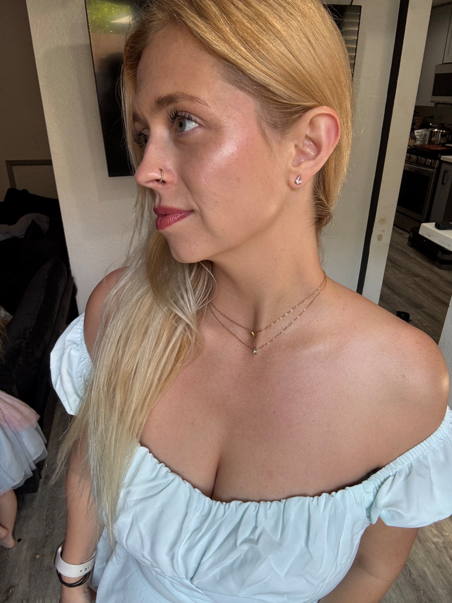 Literal summer glow ✨ 
Jewelry @LINNY CO 
Tan by Whish 
Dress from Amazon 

#LTKselfcare #LTKootd #LTKmomlife