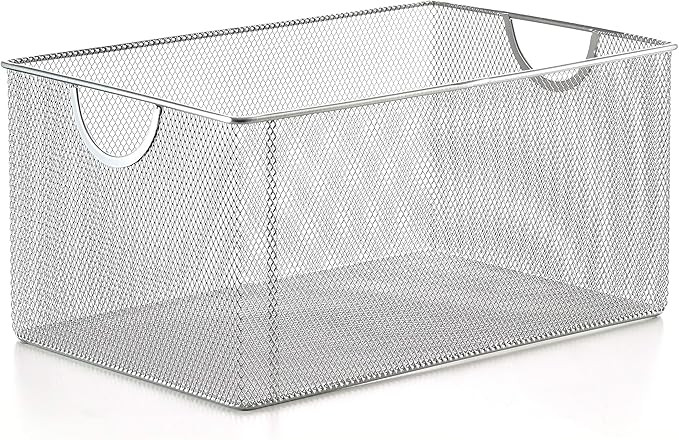 YBM HOME Kitchen Pantry Organizer Wire Basket for Shelves, Cabinets, Pantry, Countertop, Mesh Ope... | Amazon (US)