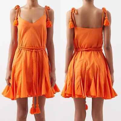 NWT Rhode Women Dress Persimmon Orange Rope Tassel Casey Dress Size S | eBay US