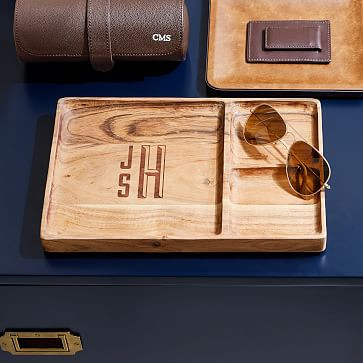 Acacia Valet Organizer Tray | Mark and Graham