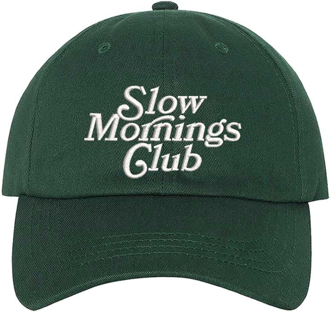 Slow Mornings Club Embroidered Baseball Hat | Amazon (US)
