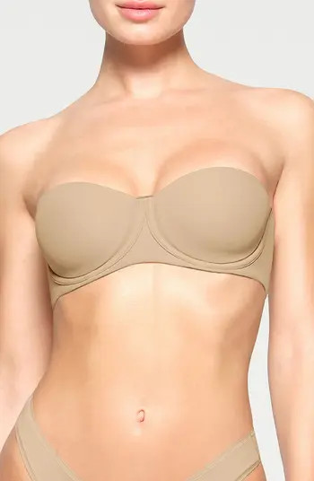 SKIMS Fits Everybody Strapless Bra in Sienna at Nordstrom, Size 36B | Nordstrom