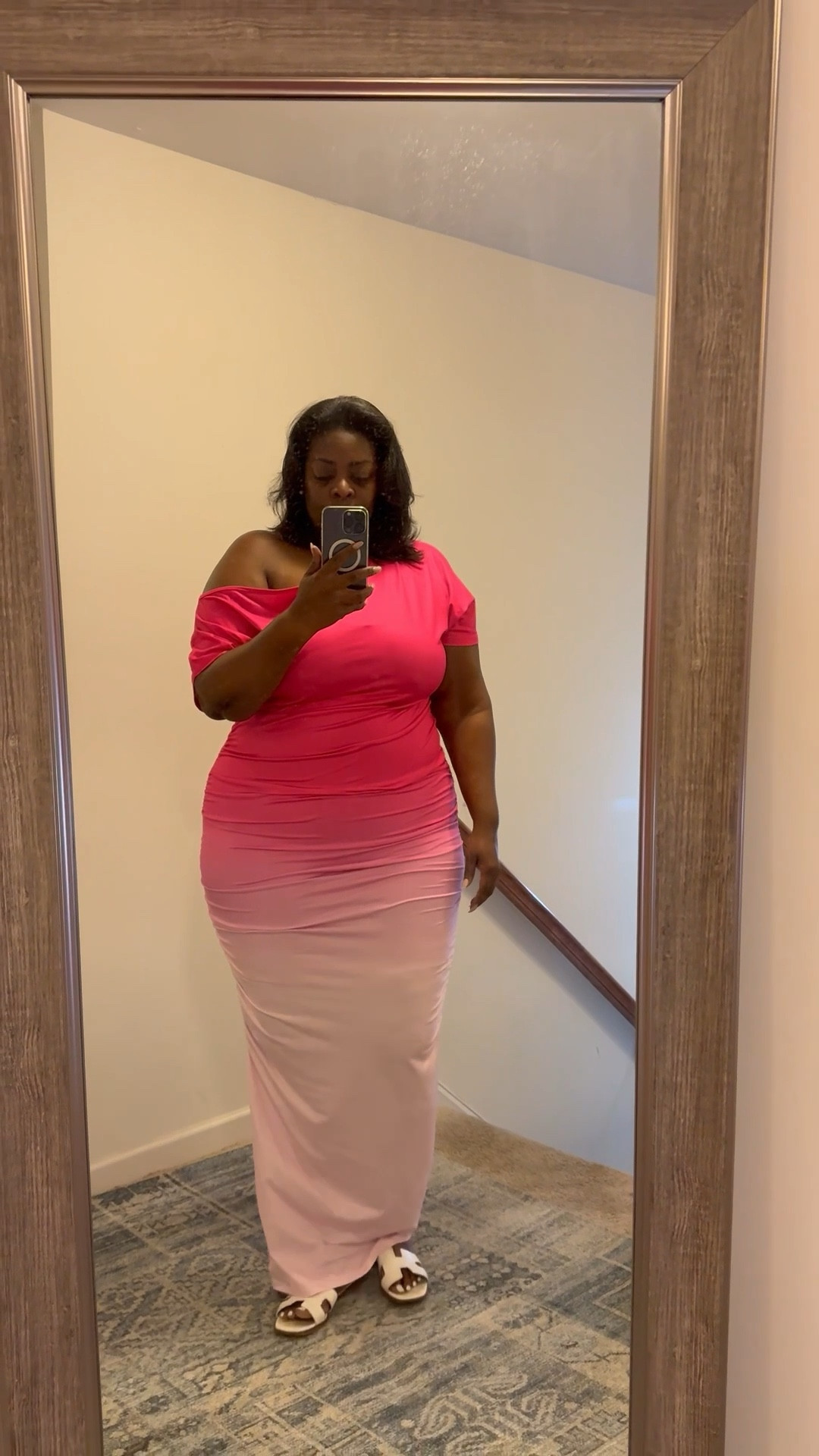 Pink Ombré dress, very stretchy and plus size friendly  

#LTKPlusSize #LTKSaleAlert #LTKStyleTip