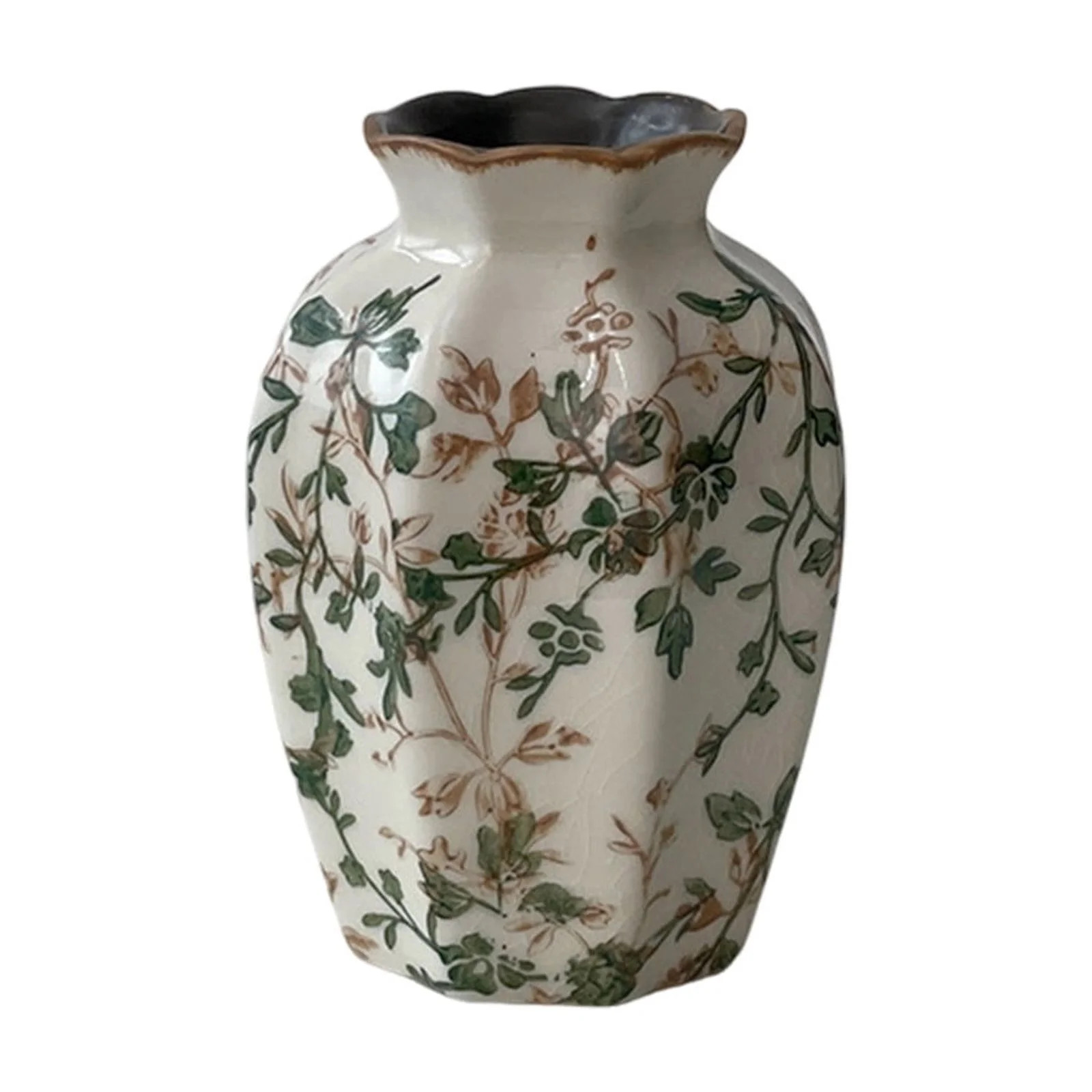 Virelaxpo American Country Style Cracked Glaze Ceramic Milk Pot Vase,for Flower Arrangement and H... | Walmart (US)