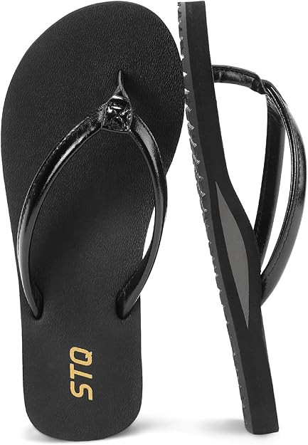 STQ Orthopedic Flip Flops for Women丨Beach Sandals with Arch Support for Plantar Fasciitis Relie... | Amazon (US)