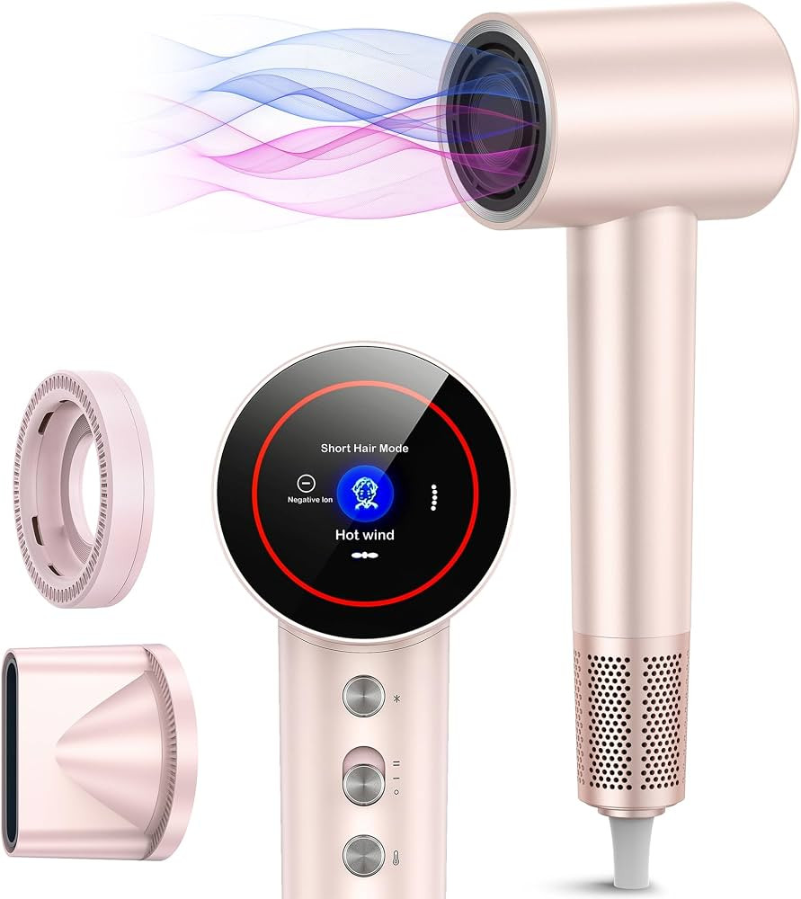 Hair Dryer - Negative Ionic Blow Dryer with 110000 RPM High Speed Brushless Motor for Fast Drying... | Amazon (US)