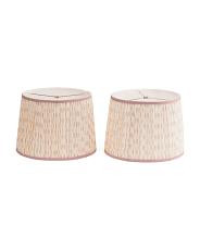 2pk 10x14 Stamped Floral Pleated Shades | TJ Maxx