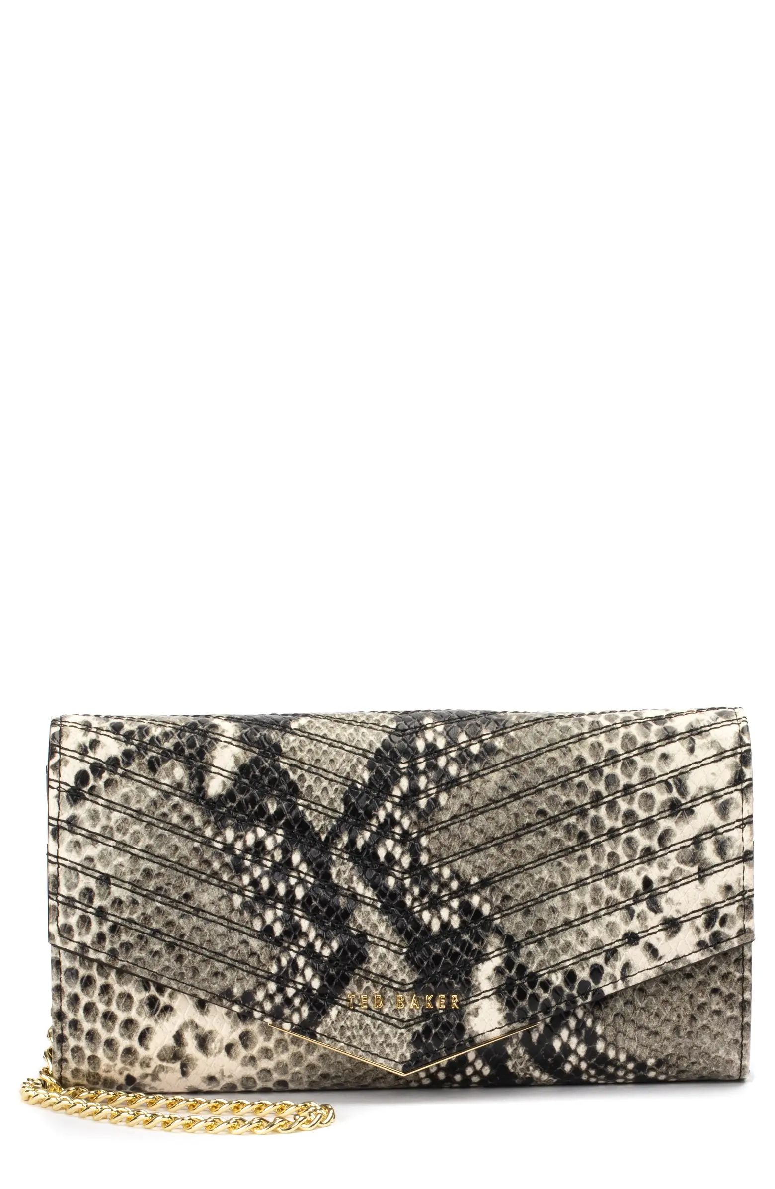 Ladora Exotic Quilted Wallet on a Chain | Nordstrom