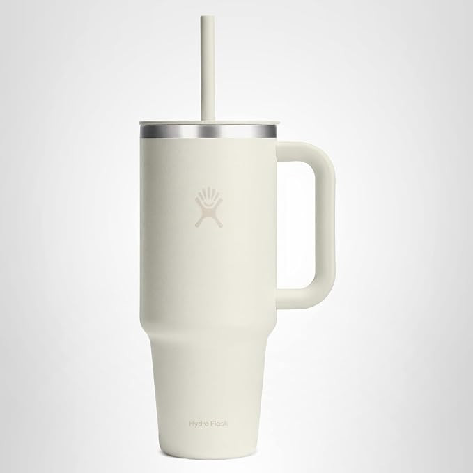 Hydro Flask 40 Oz Travel Tumbler with Handle, Lid and Straw - Insulated Stainless Steel in 40 Oz ... | Amazon (US)
