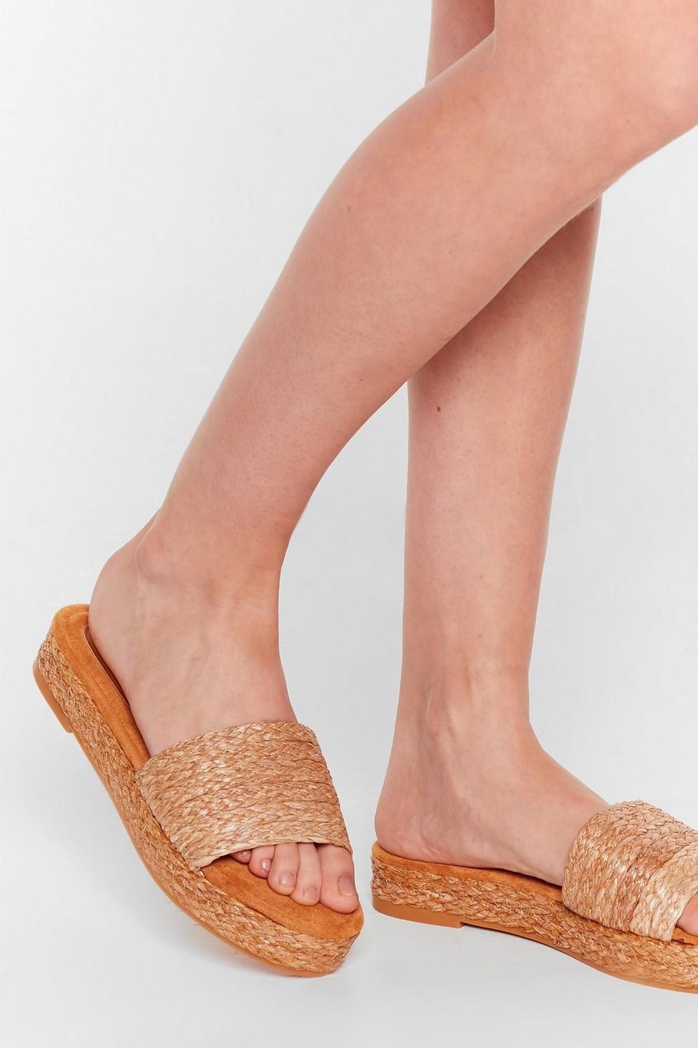 Straw the Line Woven Platform Sandals | NastyGal (US & CA)