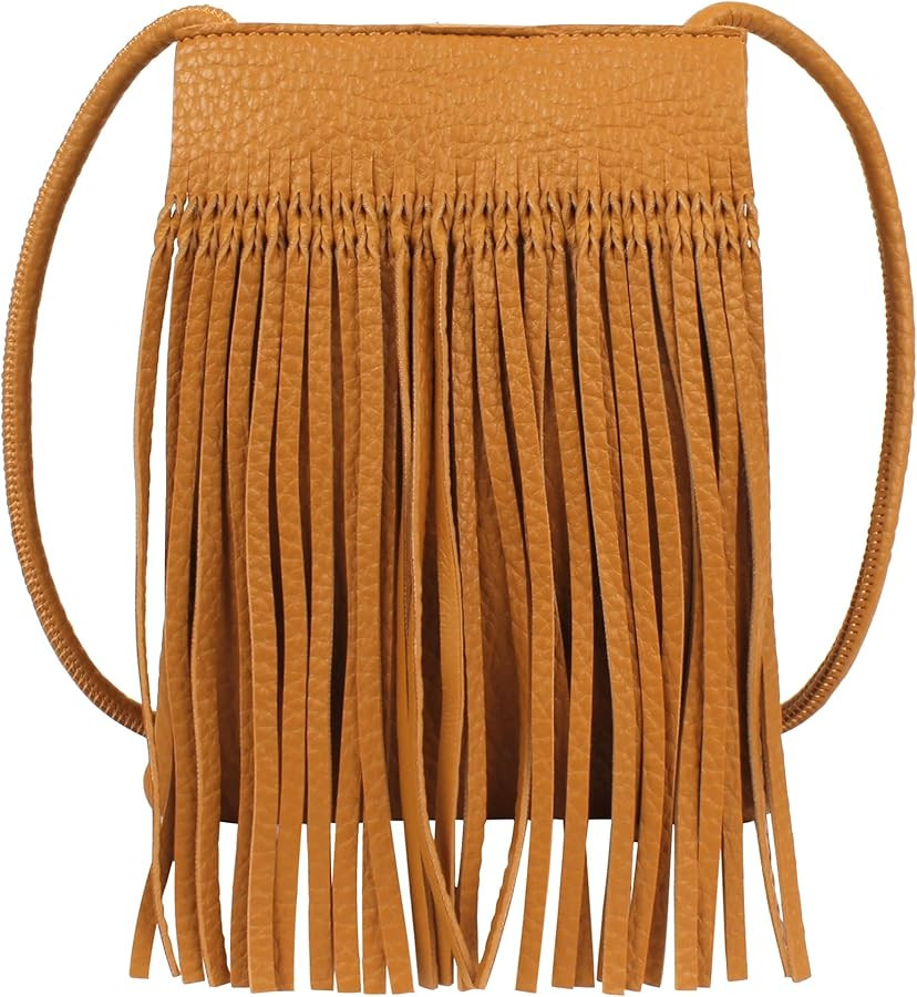Hoce Women’s Leather Fringe Messenger Bag Hobo Crossbody Tassel Shoulder Bags, Gift for Mom Wif... | Amazon (US)