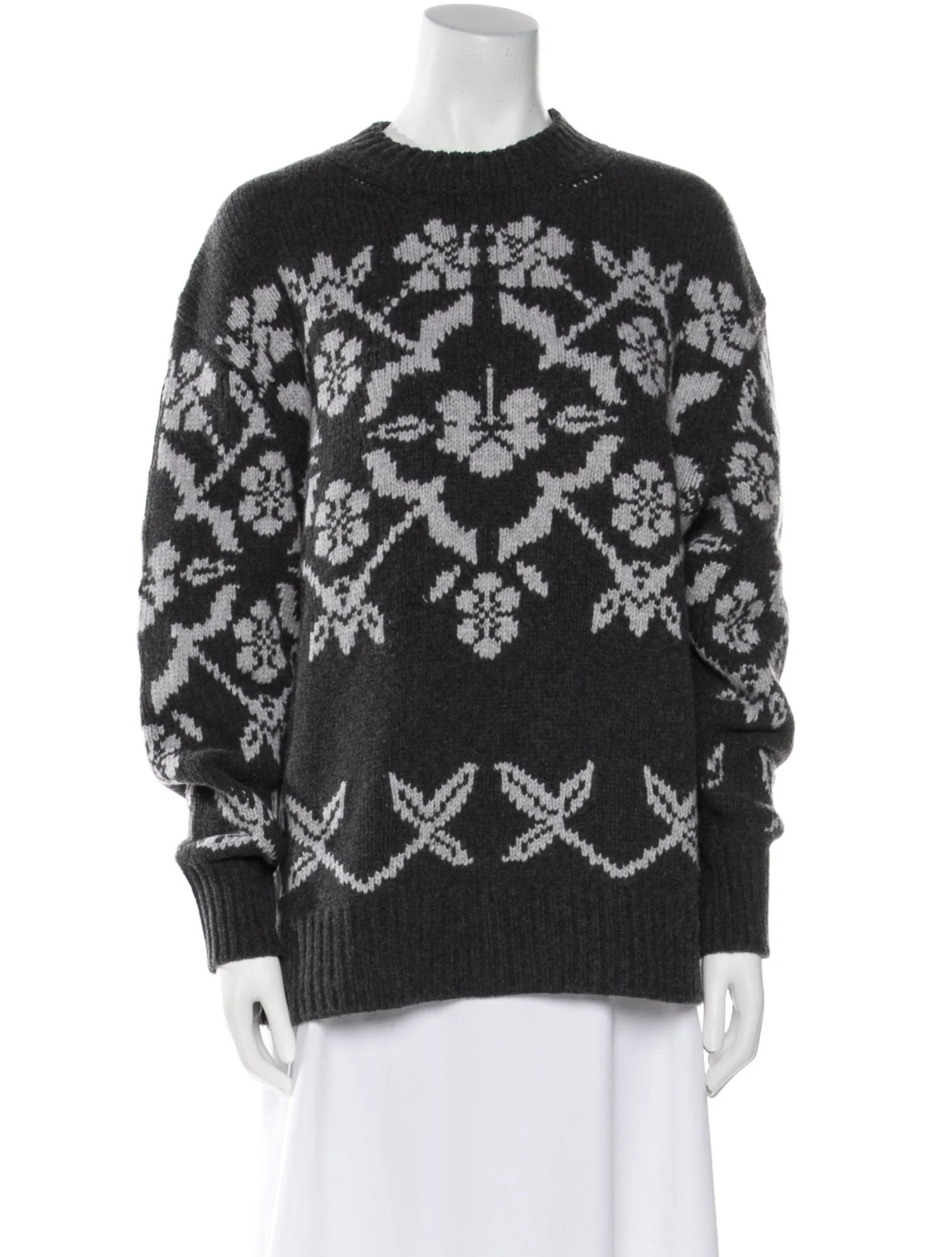 Wool Printed Sweater w/ Tags | The RealReal