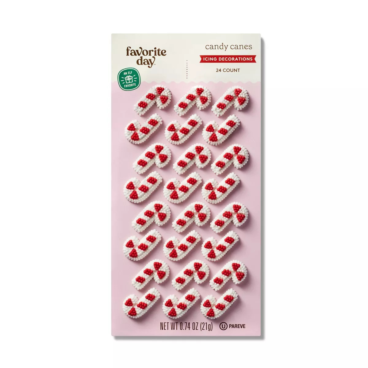 Holiday Candy Canes Icing Decorations - 24ct / 0.74oz - Favorite Day™ | Target
